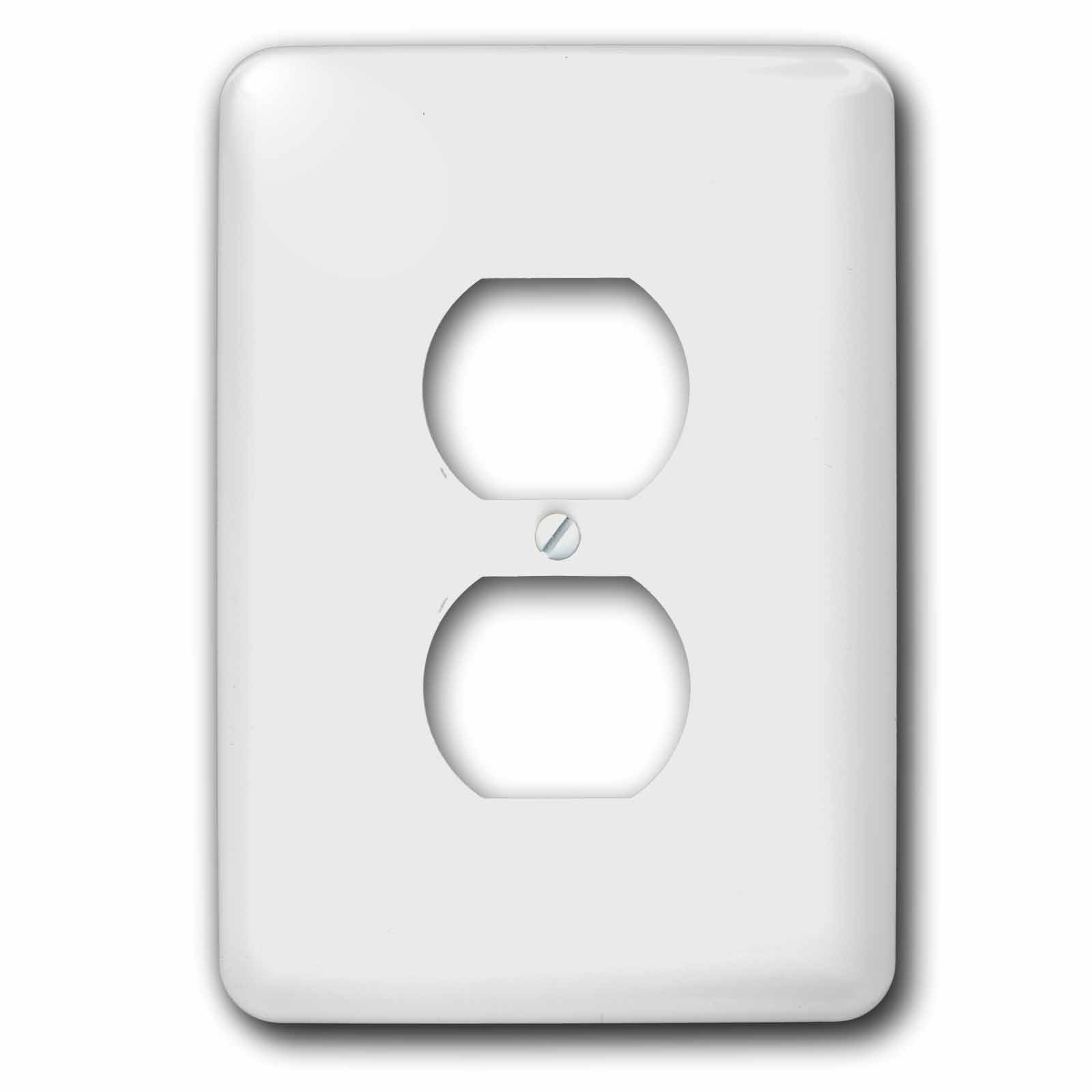 3dRose, Image of Alabaster Off White Summery Shade, 2 plug outlet cover