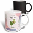 thumbnail image 1 of 3drose, Image of Avocado How Big Is Your Baby Week 16, 11oz Magic Transforming Mug, 1 of 7