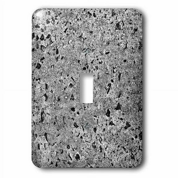 3dRose, Image of Black Gray Glittery Stone, single toggle switch