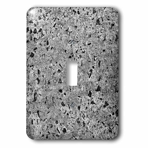 3dRose, Image of Black Gray Glittery Stone, single toggle switch