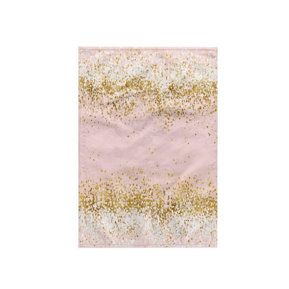 3dRose, Image of Blush Pink Gold Confetti Dots, 15x22 Hand Towel
