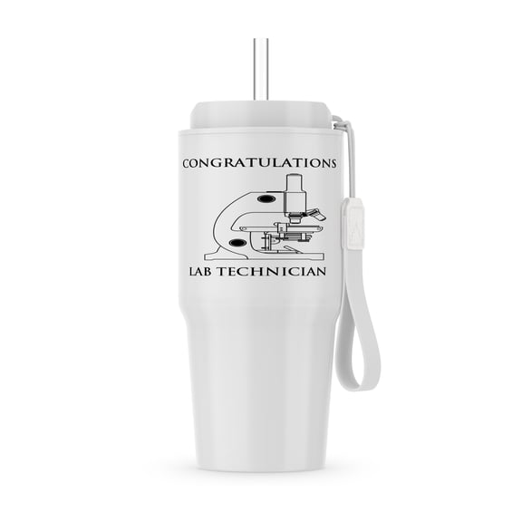 Image Of Congratulations Lab Technician With Microscope, 20oz Tumbler