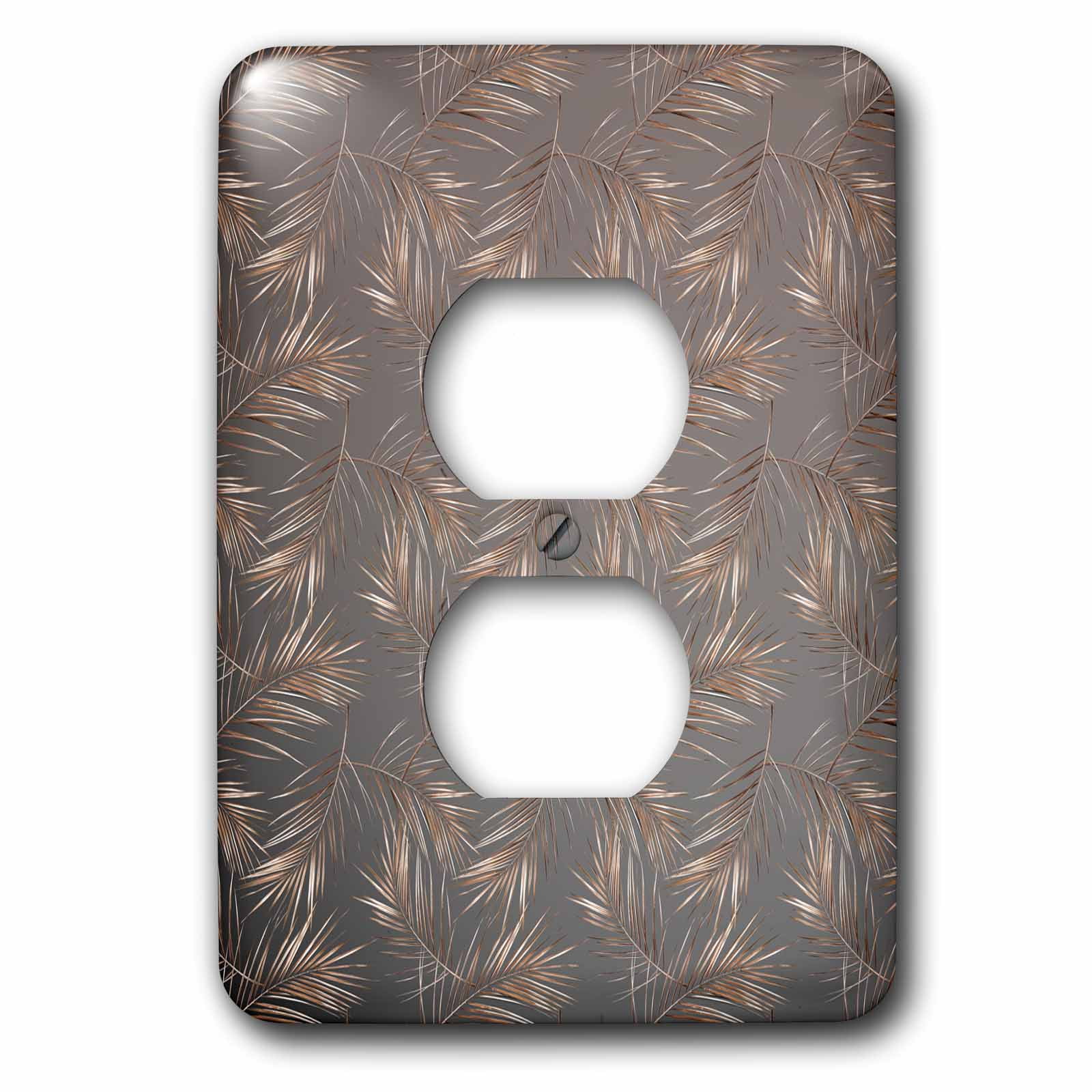 3dRose, Image of Dark Aloha Copper Foliage Metal Leaf Tropical Hawaii ...