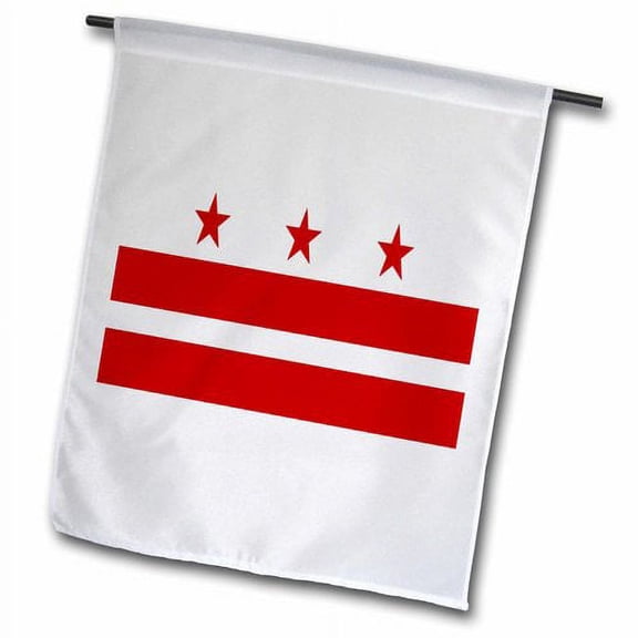 3dRose, Image of District Of Columbia Flag, 12 x 18 inch Garden Flag