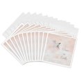 thumbnail image 1 of 3drose, Image of Dove with Leaf, Peace on Earth, Pink, 12 Greeting Cards with Envelopes, 1 of 7