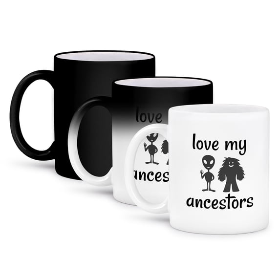 3dRose, Image of Love My Ancestors, 11oz Magic Transforming Mug