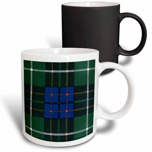 3drose, Image of Macintyre Clan Kilt Scottish Tartan Plaid Pattern, 11oz Magic Transforming Mug