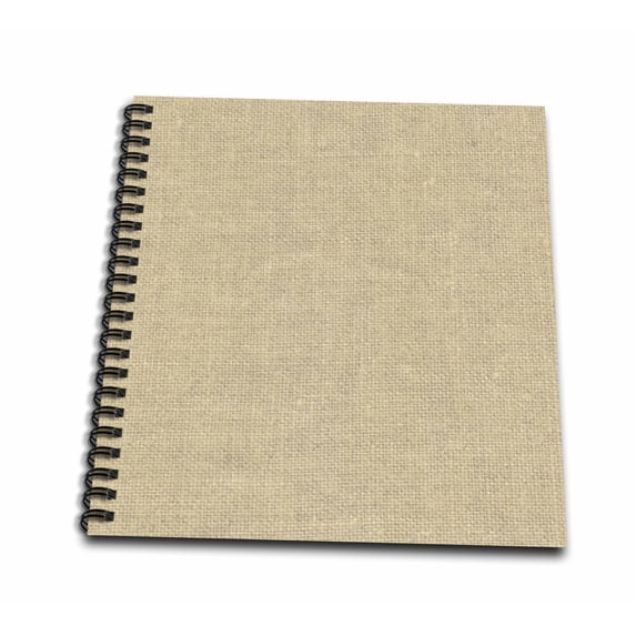 3dRose, Image of Natural Unbleached Belgian Linen Texture- Not Actual Linen, Memory Book 12 x 12 inch