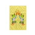 thumbnail image 1 of 3dRose, Image of Pair Of Cartoon Frogs On Yellow Dots, 15x22 Hand Towel, 1 of 2