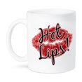 thumbnail image 1 of 3dRose, Image of Red Hot Lips Faux Printed Glitter Lips, 11oz Mug, 1 of 3