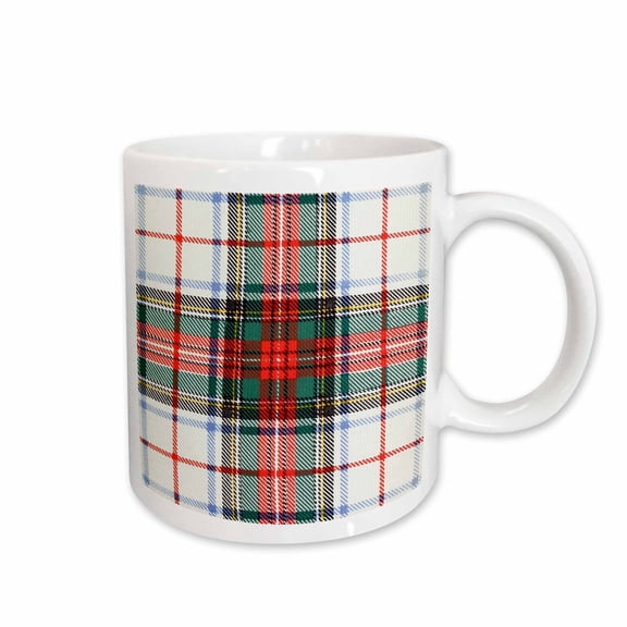 3drose, Image of Stewart Clan Kilt Scottish Tartan Plaid Pattern, 15oz Mug