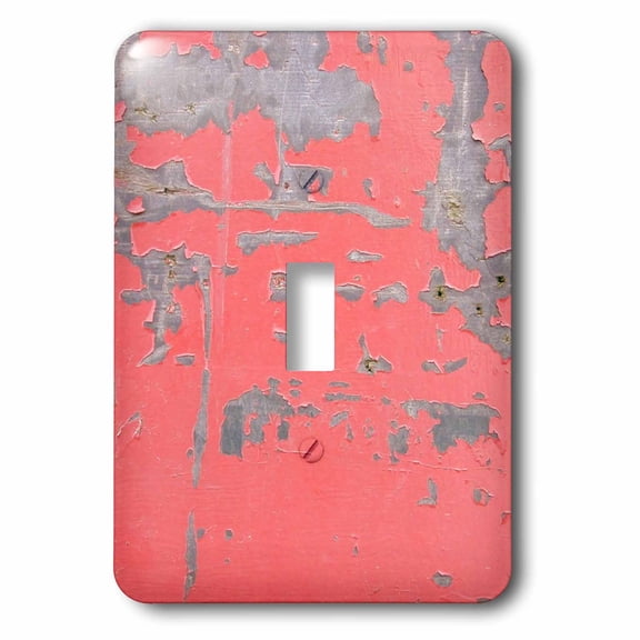3dRose, Image of Silver Corroded Red Metal, single toggle switch