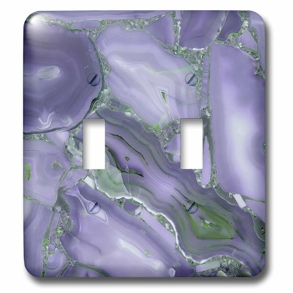 3dRose, Image of Trendy Luxury Dark Purple Violet Quartz Malachite Agate Geode, double toggle switch