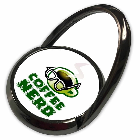 3dRose, Image of Words Coffee Nerd with Green Cup And Glasses, Phone Ring