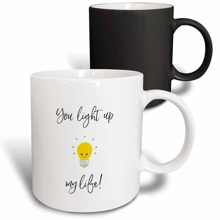 3drose, Image of You Light Up My Life, 11oz Magic Transforming Mug