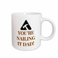 thumbnail image 1 of 3drose, Image of a Hammer with Text of Youre Nailing It Dad, 11oz Mug, 1 of 6