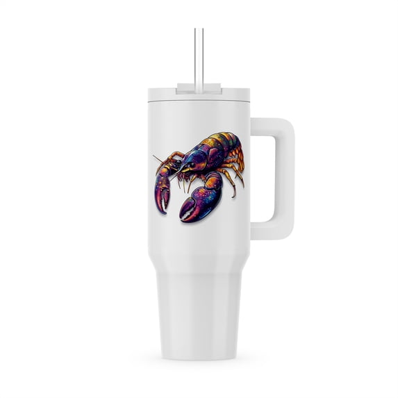 Image Of Lobster Of Mardi Gras Colors Funny Festival Gift For All, 30oz Tumbler