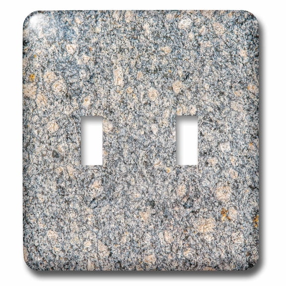 3dRose, Image of polished decorative colorful granite plate, double toggle switch