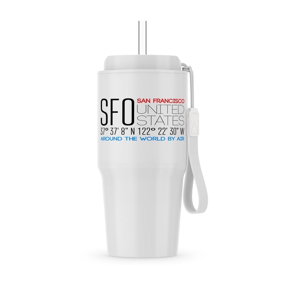 Impressive Text Sfo, San Francisco, United States, Location Data, 20oz Tumbler