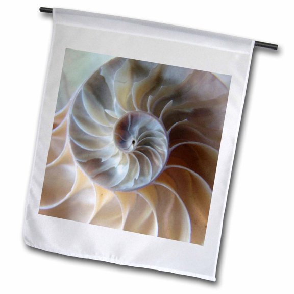 3dRose, Inside Nautilus, 12 x 18 inch Garden Flag