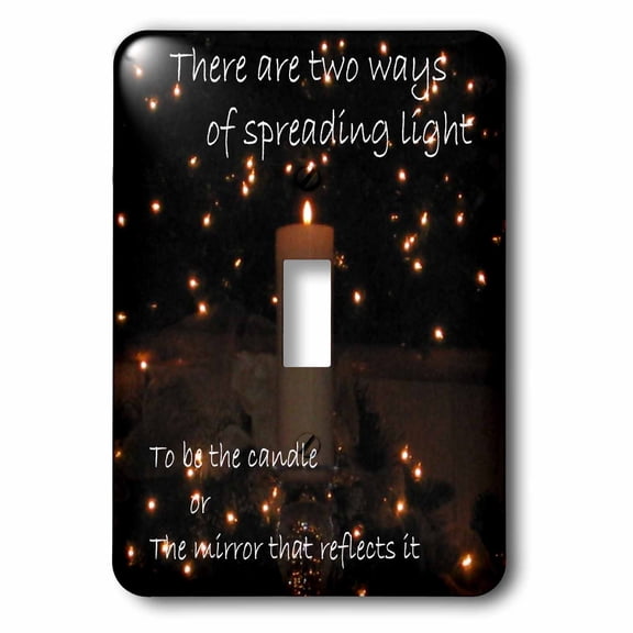 3dRose, Inspirational Candle, single toggle switch