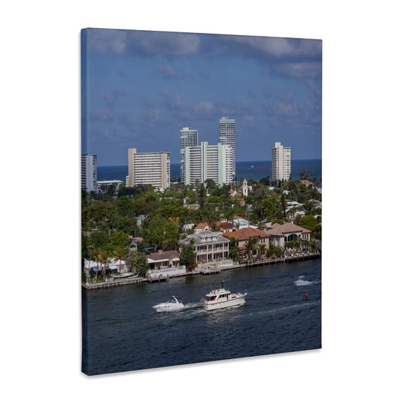 3dRose, Intracoastal, Fort Lauderdale, Florida, USA - US10 JEN0020 - Jim Engelbrecht, Museum Grade Canvas Wrap 8x10