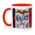thumbnail image 1 of 3dRose, Iowa State Flag, 11oz Two-Tone Red Mug, 1 of 3