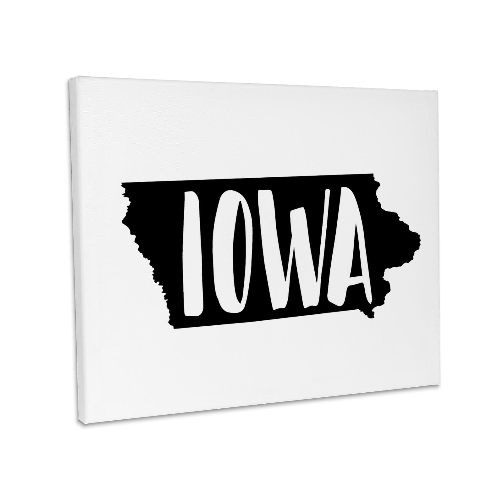 3dRose, Iowa written inside the state. White background., Museum Grade ...