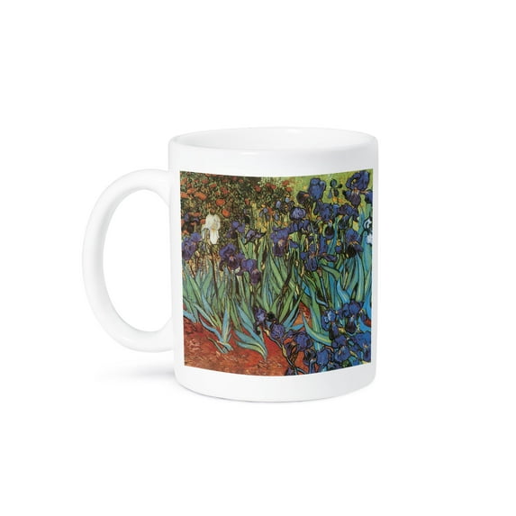 3dRose, Irises by Vincent Van Gogh, 15oz Mug