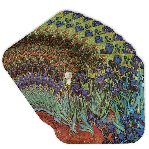 3dRose, Irises by Vincent Van Gogh, Set of 8 Coasters - Soft