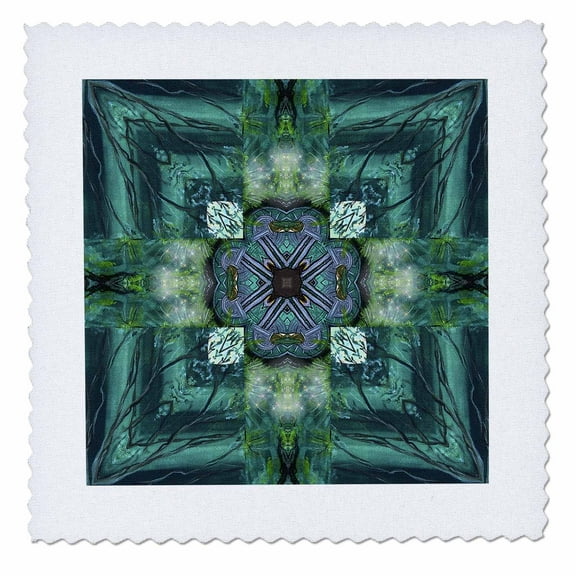 3dRose, Irish Earth Cross, 12x12 inch quilt square