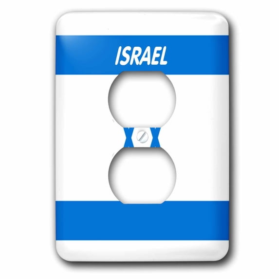 3dRose, Israeli Flag , 2 plug outlet cover