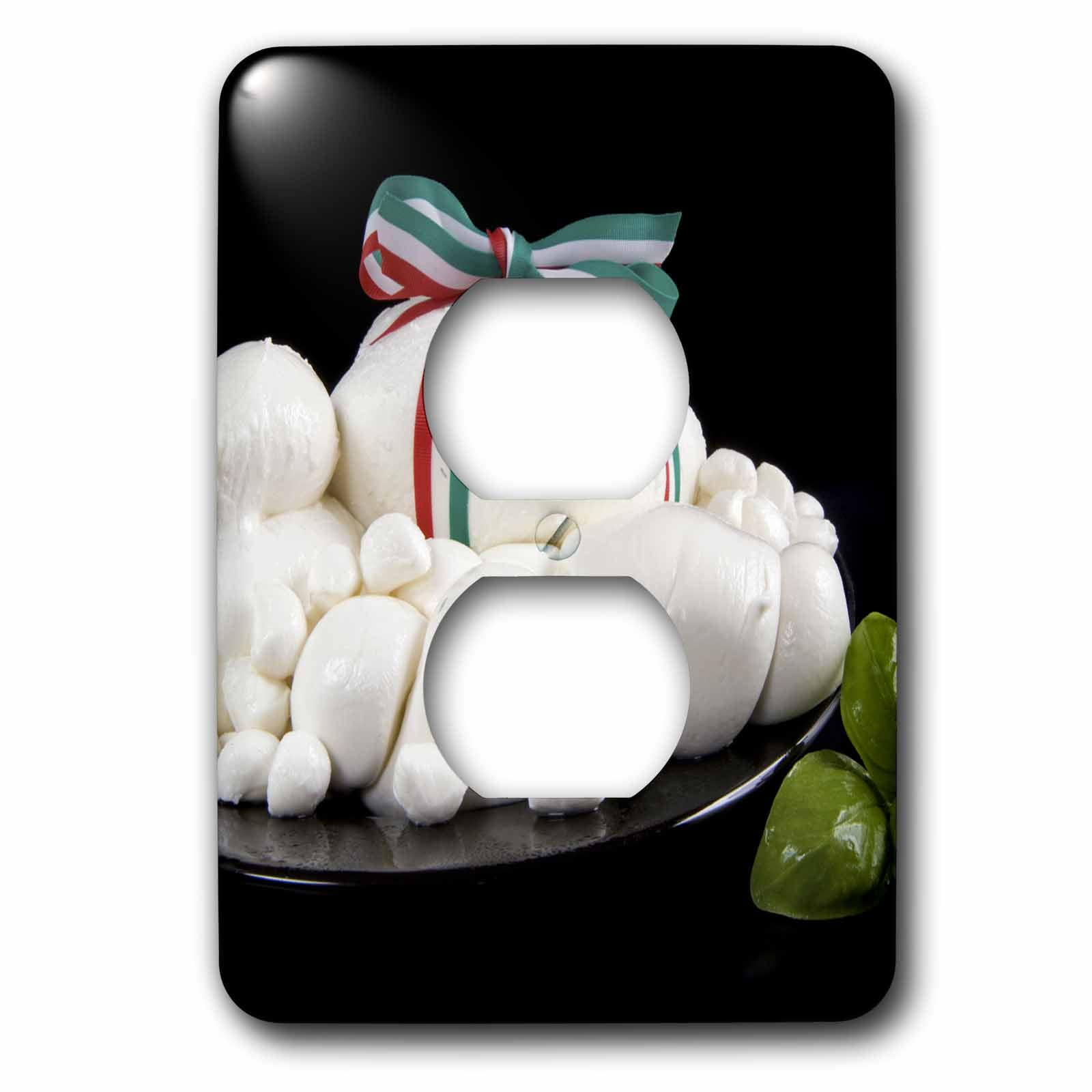 3dRose, Italy, Cuisines, mozzarella cheese - EU16 NTO0108 - Nico Tondini, 2 plug outlet cover