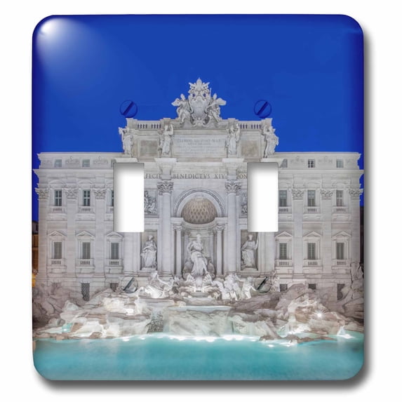 3dRose, Italy, Rome, Trevi Fountain., double toggle switch