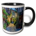 thumbnail image 1 of 3drose, Italy, Umbria, Spello. Alley with Potted Plants, 11oz Two-tone Black Mug, 1 of 6