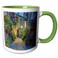 thumbnail image 1 of 3drose, Italy, Umbria, Spello. Alley with Potted Plants, 11oz Two-tone Green Mug, 1 of 6
