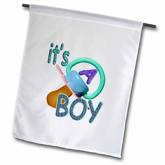 3dRose, Its a Boy, 12 x 18 inch Garden Flag