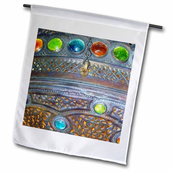 3dRose, Jewel set, 12 x 18 inch Garden Flag