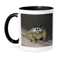 thumbnail image 1 of 3dRose, Jumping Spider, New Braunfels, Hill Country Texas - NA02 RNU0169 - Rolf Nussbaumer, 11oz Two-Tone Black Mug, 1 of 7