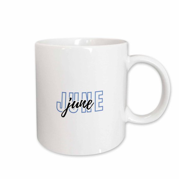 3drose, June - Typography Text, 15oz Mug