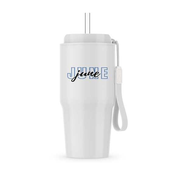 June - Typography Text, 20oz Tumbler