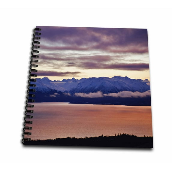 3dRose, Kachemak Bay, Kenai Mountains, Homer, Alaska - US02 AJE0018 - Adam Jones, Memory Book 12 x 12 inch