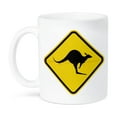 thumbnail image 1 of 3dRose, Kangaroo Warning Sign, Australia - AU01 DWA4640 - David Wall, 11oz Mug, 1 of 7