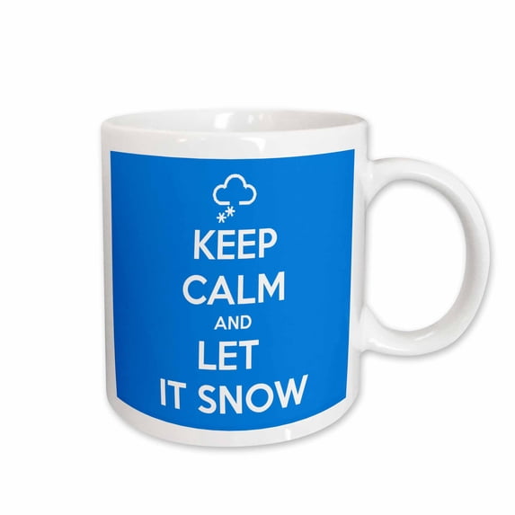 3drose, Keep Calm and Let It Snow, 11oz Mug