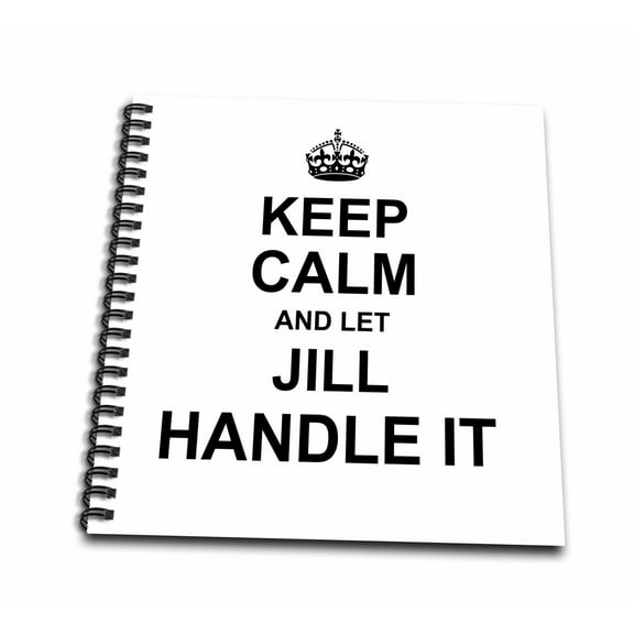 3dRose, Keep Calm and Let Jill Handle it - funny personal name, Mini Notepad 4 x 4 inch