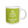 thumbnail image 1 of 3drose, Keep Calm and Dream Big. Green., 15oz Mug, 1 of 6