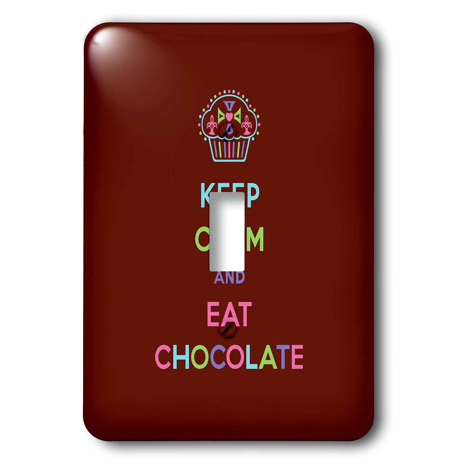 3dRose, Keep calm and eat chocolate. Desserts. Candy. Sweets., single ...