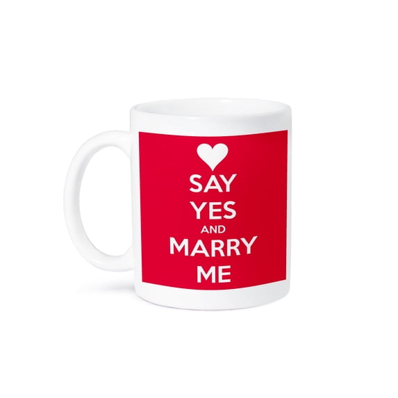 3dRose, Keep calm and marry me. Red., 11oz Mug