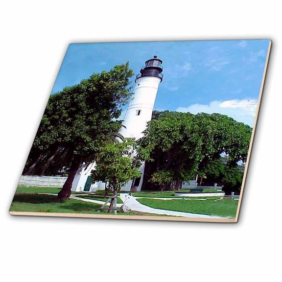 3dRose, Key West Lighthouse, 4 Inch Ceramic Tile