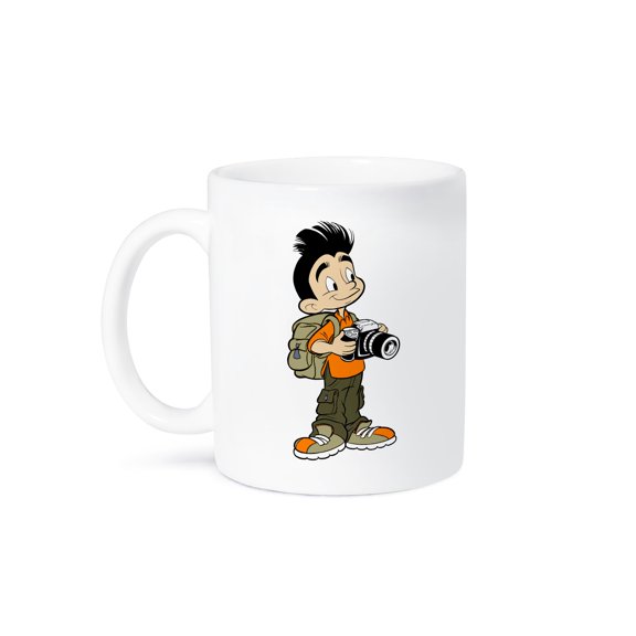 3dRose, Kikeo explorer, adventurer and photographer, 15oz Mug